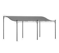 Outsunny Gazebo pergola attaccabile con tetto, tettoia idrorepellente per gazebo, gazebo da giardino autoportante gazebo da giardino tettoia per gazebo da giardino protezione solare per giardino patio