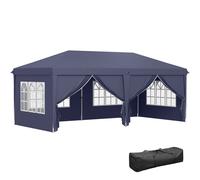 Outsunny Gazebo Pieghevole da Giardino Esterno con 6 Pannelli 6x3m