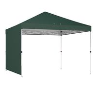 Outsunny Gazebo Pieghevole Pop-up 3x3 m con Parete Laterale UPF50+ Altezza Regolabile Sollevamento Centrale Borsa per il Trasporto Verde Aosom Italy