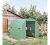 Outsunny Invernadero caseta 350x200x200cm jardin terraza cultivo de plantas semilla Marco Acero Cubierta PE