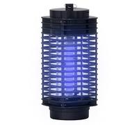 Outsunny Lampada Antizanzare per Interno ed Esterno, Zanzariera Elettrica da Interno con Luce UV Anti Insetti Elettroinsetticida 3W, 11x11x26 cm, Nero