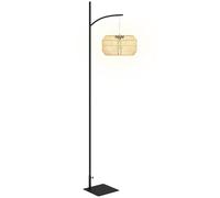 Outsunny Lampada solare da terra Lampade solari in rattan con sensore di luce Luce solare automatica in stile bohémien IP44 Lampada solare impermeabile Lampada solare da esterno Lanterna solare per
