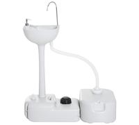 Outsunny Lavabo Portatile da Campeggio in HDPE con Serbatoio da 17L