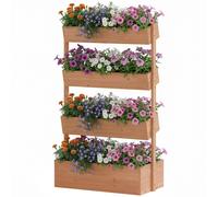 Outsunny Letto Giardino 4 Livelli con Drenaggio e Rivestimento