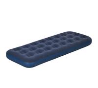 Outsunny Materasso Gonfiabile Singolo con Pompa Manuale 73x191x22 cm Blu