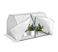 Outsunny Mini Serra da Giardino Balcone 99x71x60 cm Bianco Trasparente
