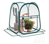 Outsunny Mini Serra Pop Up con Copertura in Plastica e Finestra Trasparente