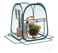 Outsunny Mini Serra Pop Up con Copertura in Plastica e Finestra Trasparente