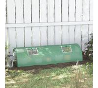 Outsunny Mini Tunnel serra telaio freddo con protezione UV per giardino, terrazza Verde
