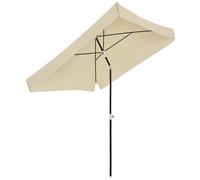 Outsunny Ombrellone da Giardino 2x2 m per Terrazza e Giardino con Tettuccio Quad