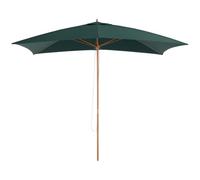 Outsunny Ombrellone da Giardino 2x3 m con Corda e Prese d'Aria Verde Scuro