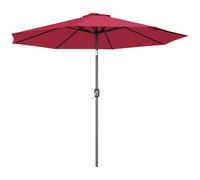 Outsunny Ombrellone da Giardino 3x2.5 m in Metallo e Poliestere Grigio Scuro