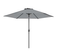 Outsunny Ombrellone da Giardino 3x3 m Inclinabile, Grigio