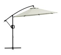 Outsunny Ombrellone da Giardino a 8 Stecche con Base a Croce Grigio Ø3x2.6 m