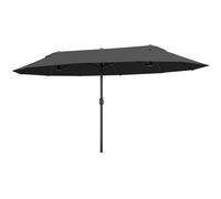 Outsunny Ombrellone da Giardino Doppio con Apertura a Manovella