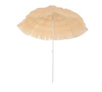 Outsunny Ombrellone portatile da giardino e spiaggia ,palo Inclinabile e 8 steche,Impermeabile Tettuccio Ø160cm, Beige Aosom