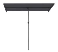 Outsunny Ombrellone da Giardino Girevole 180° ad Altezza Regolabile Grigio Scuro