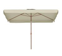 Outsunny Ombrellone da Giardino Inclinabile 2x3 m Beige