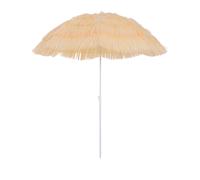 Outsunny Ombrellone da Spiaggia e Giardino 1.6x2 m Beige a 8 Stecche