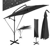 Outsunny Ombrellone Decentrato Regolabile con Manovella, 247x247 cm