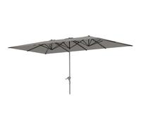 Outsunny Ombrellone Doppio da Giardino 4.5x2.6 m Apertura a Manovella Grigio