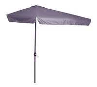 Outsunny Ombrellone Semicircolare da Terrazza con Apertura a Manovella 2.5x2.3 m