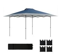 Outsunny Padiglione ~4x4m Impermeabile Invernale Pieghevole