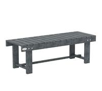 Outsunny Panchina da Esterni 2 Posti Impermeabile in Legno di Abete Grigio