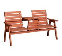 Outsunny Panchina Esterni Legno Abete 2/3 Posti, Convertibile 160x68x92cm