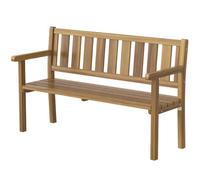 Outsunny Panchina da Giardino da 2 Posti a Doghe 150x57x93 cm Color Teak