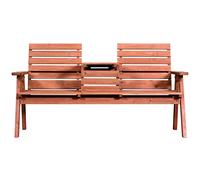 Outsunny Panchina Esterni Legno Abete 2/3 Posti, Convertibile 160x68x92cm