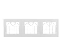 Outsunny Parete di ricambio per tendone da birra o gazebo, impermeabile, montaggio semplice, 6 x 2 m, Bianco Aosom Italy