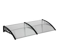 Outsunny Pensilina da Esterno 200x96cm in Policarbonato Trasparente