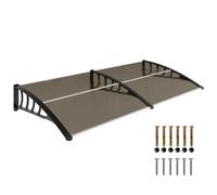 Outsunny Pensilina da Esterno 200x96cm per Finestre e Porte in Policarbonato