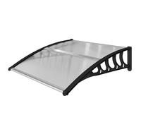 Outsunny Pensilina in Policarbonato 103x96.5cm con Kit Montaggio Trasparente