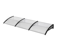Outsunny Pensilina in Policarbonato 103x96.5cm con Kit Montaggio Trasparente