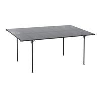Outsunny Pergola rigida in policarbonato alu. 500 x 299 x 195/223 cm padiglione da giardino carport grigio