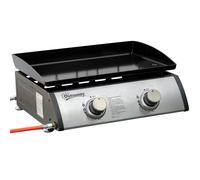 Outsunny Piastra Barbecue a Gas Antiaderente da Tavolo con Bruciatori