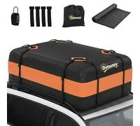 Outsunny Portabagagli da Tetto 425 Litri Impermeabile per Auto Arancione