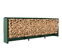 Outsunny Portalegna da 1m³ Regolabile con Telo Impermeabile 300x36x99 cm