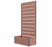 Outsunny Portapiante da Esterno con Traliccio a Doghe per Rampicanti 72x38x150cm