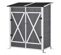 Outsunny Ripostiglio da Giardino con Tetto Idrorepellente in Legno