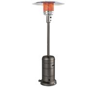 Outsunny Riscaldatore da Esterno con Spegnimento Automatico e Rotelle Marrone