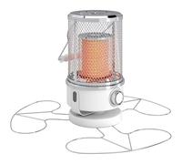 Outsunny Riscaldatore elettrico da patio da 2000W con copertura 10-20㎡, bobina di separazione, riscaldatore a infrarossi da esterno indipendente con protezione antiribaltamento, protezione da