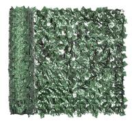 Outsunny Rotolo di Siepe Artificiale Anti-UV in PE 300x100cm Verde Scuro