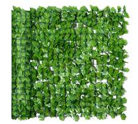 Outsunny Rotolo di Siepe Finta per Balcone e Giardino in PE, Siepe Artificiale con Foglie di Acero Verdi 300x100cm Aosom