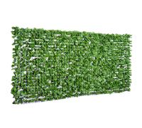 Outsunny Rotolo di Siepe Finta per Balcone e Giardino in PE, Verde Scuro