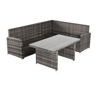 Outsunny Salotto da Giardino Set 3 Pz 2 Divani da Esterno 1 Tavolo