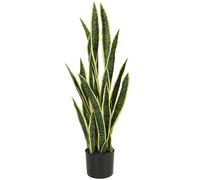 Outsunny Sanseveria Finta in Vaso da Esterno e Interno 21 Foglie Ø20x90 cm