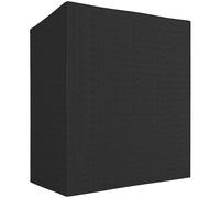 Outsunny Scaffale per legna, in acciaio, con copertura in tessuto, portata 300 kg, 140 x 70 x 154 cm, Nero Aosom Italy